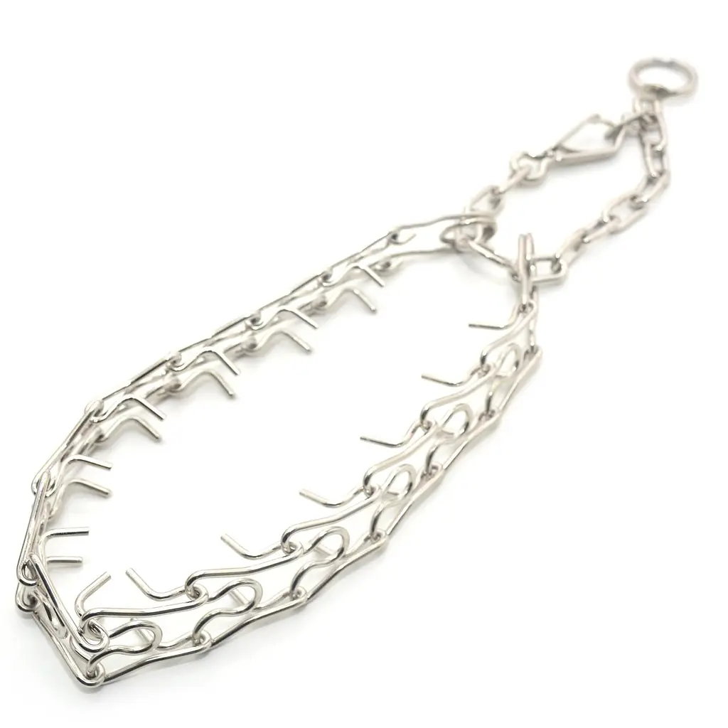 Нашийник зашморг жорсткий для собак Zoo-hunt нікелевий НЖ №5 74 см - фото 3