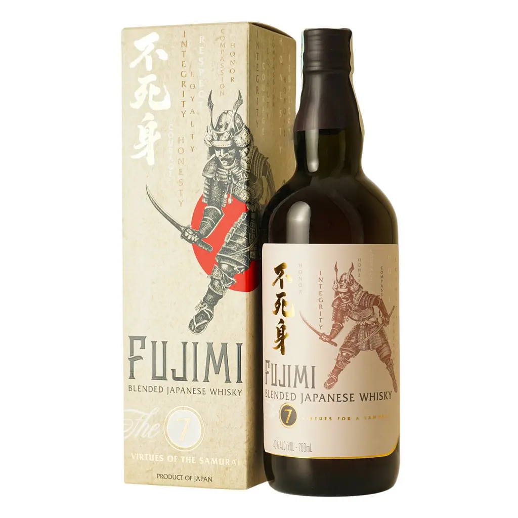 Виски Fujimi The 7 Virtues of the Samurai Blended Japanese Whisky, 40%, в подарочной упаковке, 0,7 л - фото 4