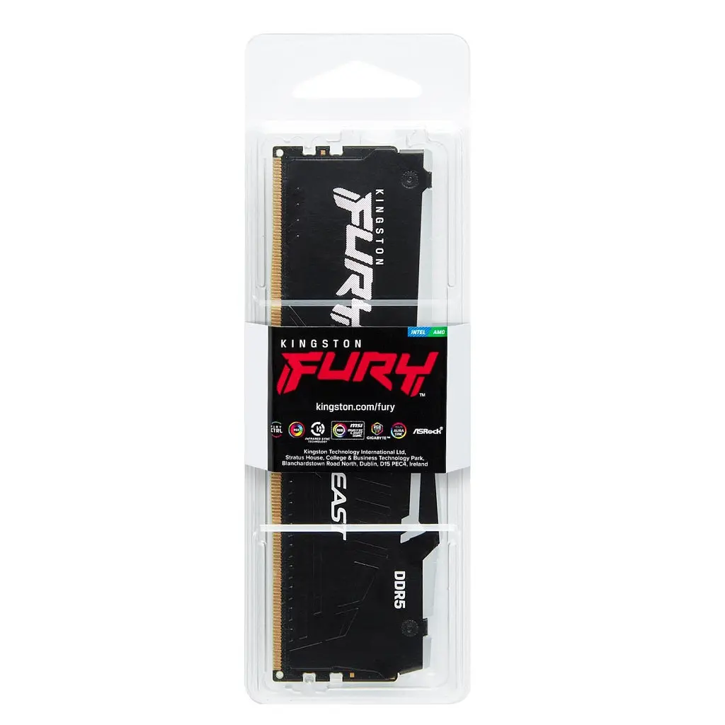 Модуль пам'яті для комп'ютера DDR5 16GB 5600 MHz FURY Beast RGB Kingston Fury (ex.HyperX) (KF556C40BBA-16) - фото 3