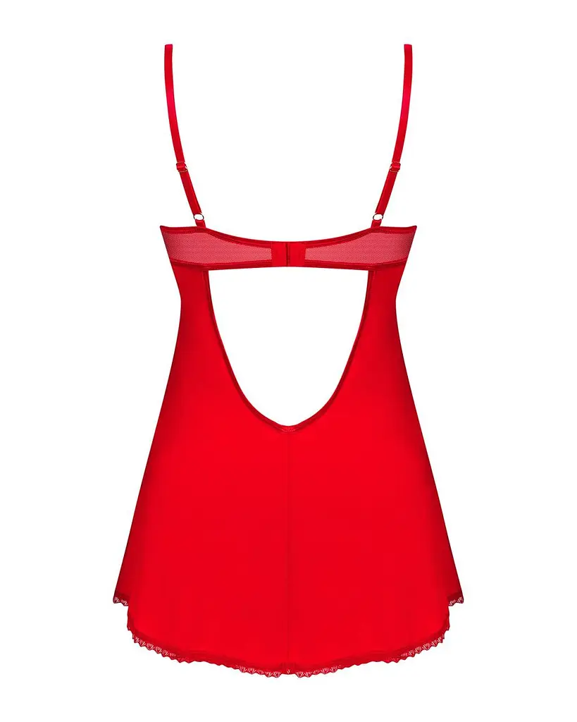 Пеньюар Obsessive Ingridia chemise & thong XS/S - фото 4