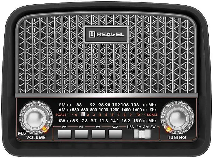 Радіоприймач Real-El X-520 Black (EL121800006) - фото 5