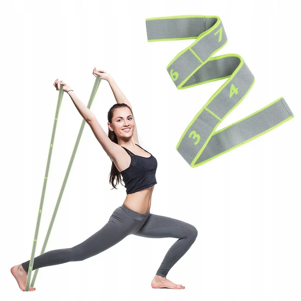 Резинка для фітнесу з петлями Gymtek 86,5 х 4см зелена - фото 4