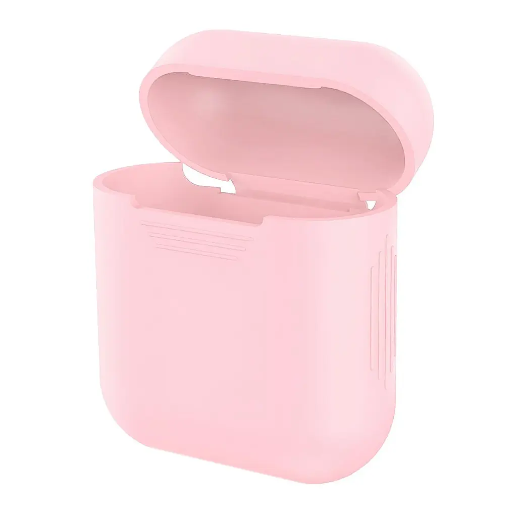Чехол для беспроводных наушников - чехол для Airpods 1/2 Розовый чехол для эирподс - фото 2