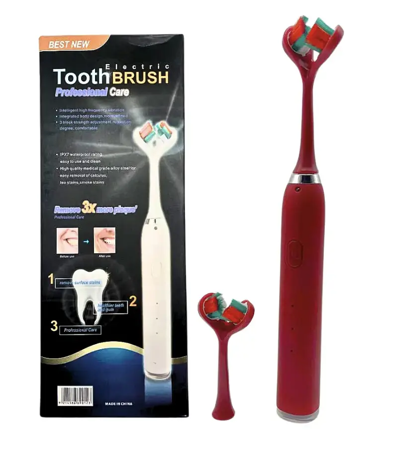 Акумуляторна зубна щітка Electric Toothbrush Best New з подвійною головкою ∙ Ефективна зубна щітка Electric Toothbrush - фото 5