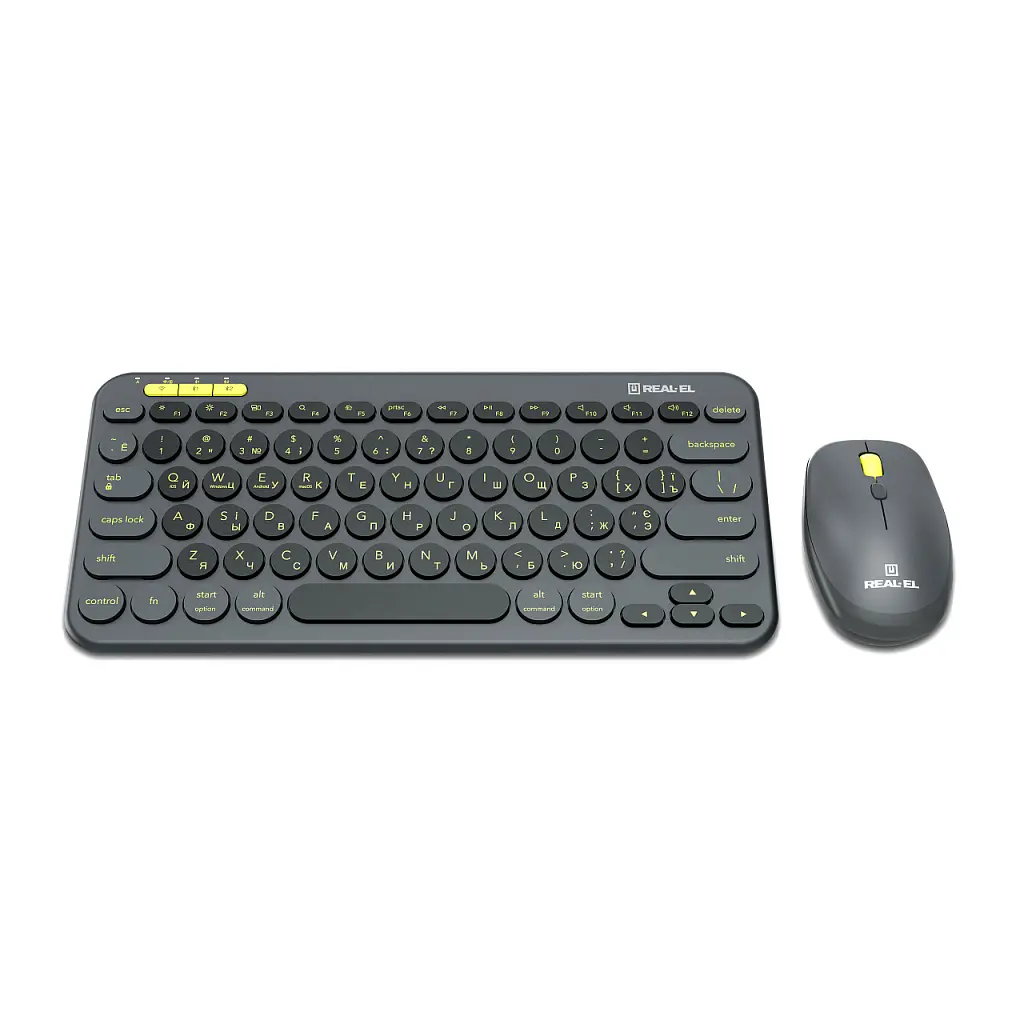 Комплект REAL-EL KIT-635W Wireless/Bluetooth Black (EL123100057) - фото 4