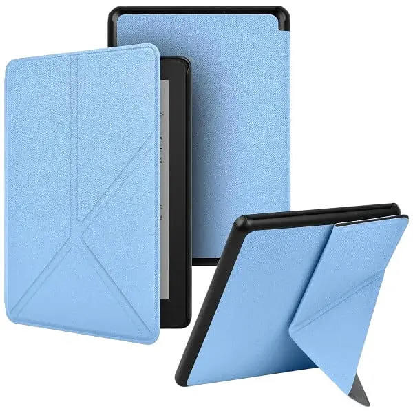 Обложка Ultra Slim Origami BeCover для Amazon Kindle Paperwhite 12th Gen. 2024 7" Light Blue (712839) - фото 5