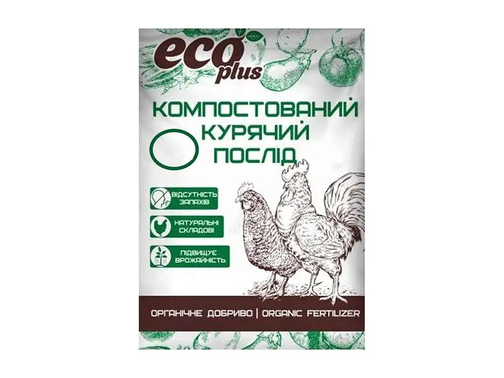 Компостований курячий послід ECO PLUS 6л