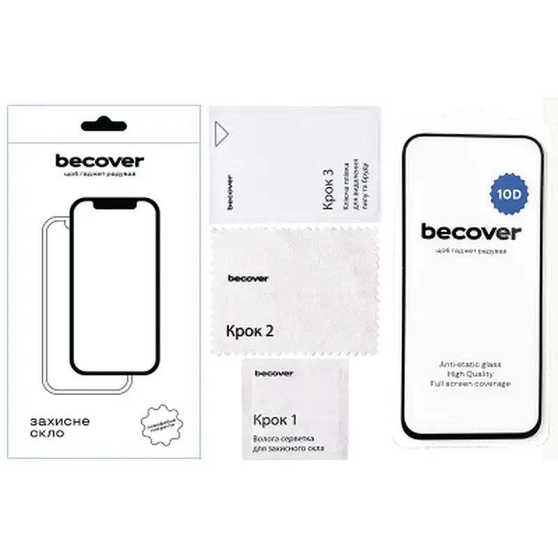 Скло захисне BeCover Google Pixel 8a 10D Black (711491) - фото 2