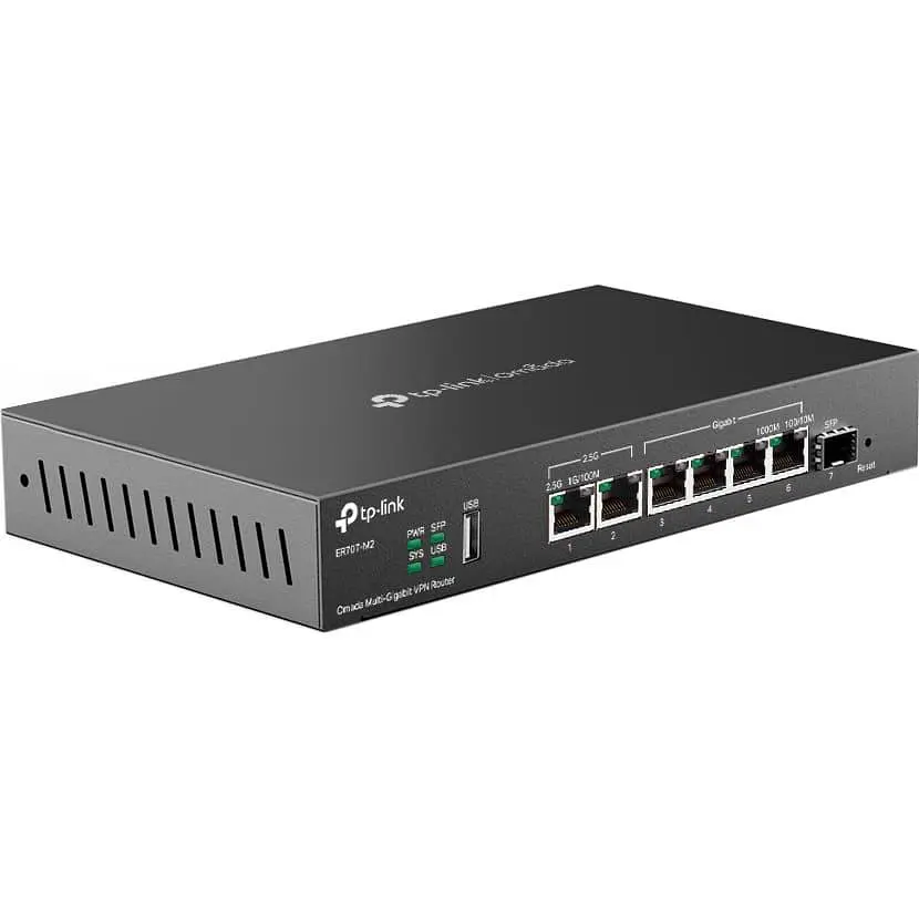 Комутатор TP-Link ER707-M2, 1x2.5GE LAN, 1x2.5GE WAN/LAN, 4xGE LAN, 1xSFP WAN/LAN 1xUSB (ER707-M2) - фото 2