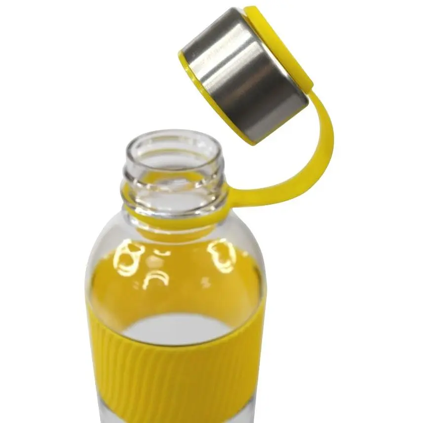 Пляшка для води Bergamo Limpid 850 мл жовта (20222wb-05) - фото 5