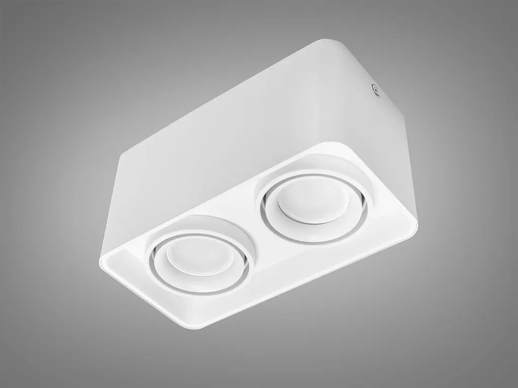 Накладний здвоєний світильник Diasha QXL-1728-WH білий - фото 3