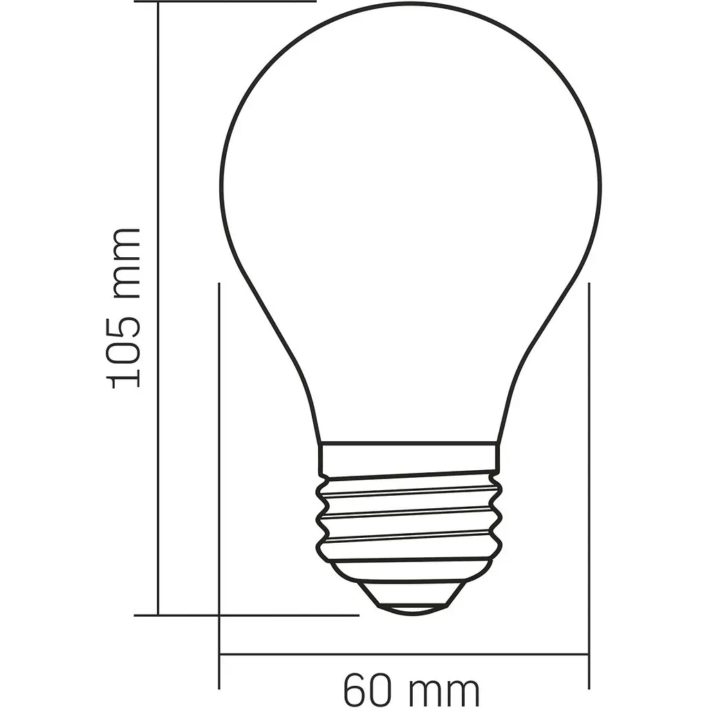 Лампа світлодіодна Videx Filament Porcelain dimmable 4W E27 3000K (VL-DA60MO) - фото 3