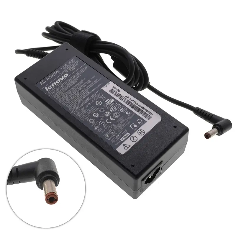 Блок живлення для ноутбука Lenovo 19.5V, 6.15A, 120W, 5.5x2.5mm, Black (без кабеля !) - фото 2
