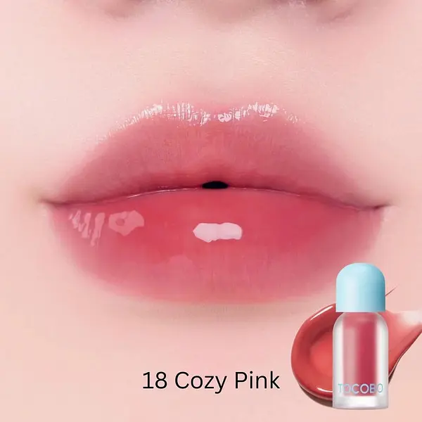 Олія блиск для губ Tocobo Juicy Berry Plumping Lip Oil - 18 Cozy Pink 4 г (TOC069) - фото 3