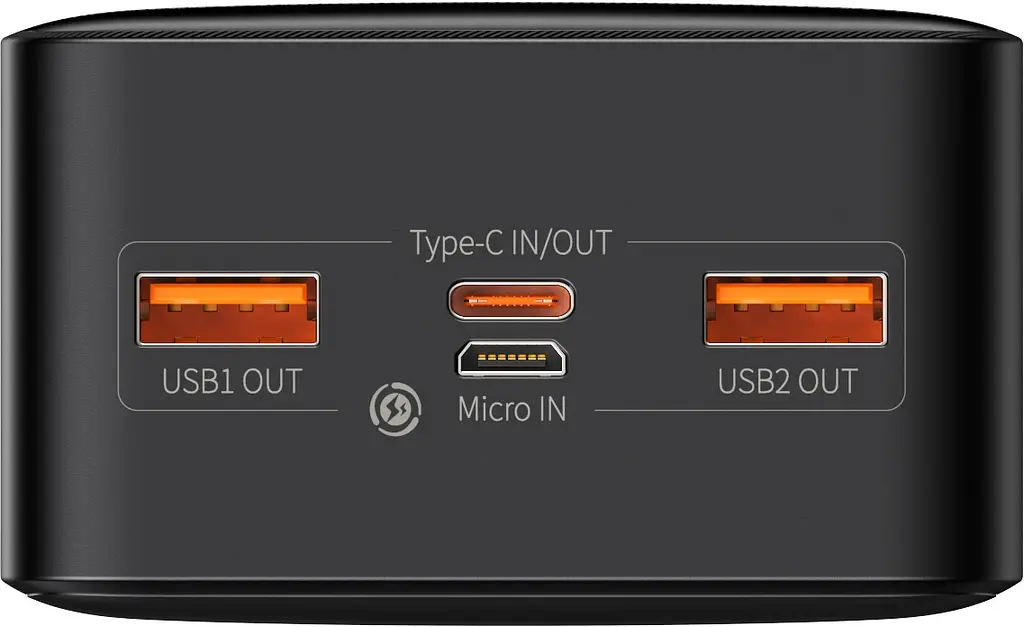 Портативний акумулятор Baseus Bipow Digital Display 20W 30000mAh black (PPDML-N01) - фото 4