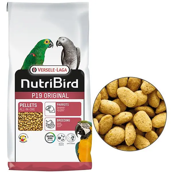 Корм для великих папуг Versele-Laga NutriBird P19 Original Breeding Верселе-Лага НУТРІБЕРД P19 Ориджинал 10 кг (221310)