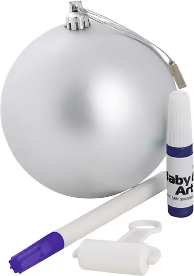 Різдвяна куля Baby Art, 11 см, сріблястий (34120155) - фото 2