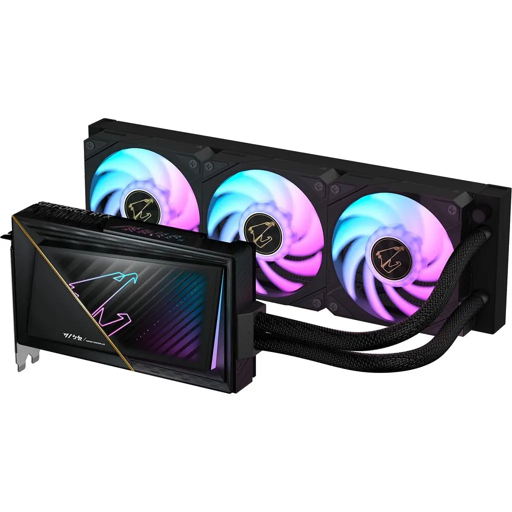 Видеокарта Aorus GeForce RTX 5080 XTREME WATERFORCE 16 GB [GV-N5080AorusX W-16GD] UA [127182] - фото 2