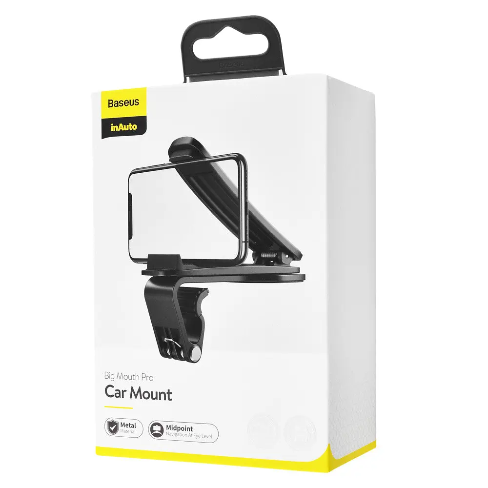 Тримач в машину Baseus Big Mouth Pro Car Mount срібний (29241) - фото 2