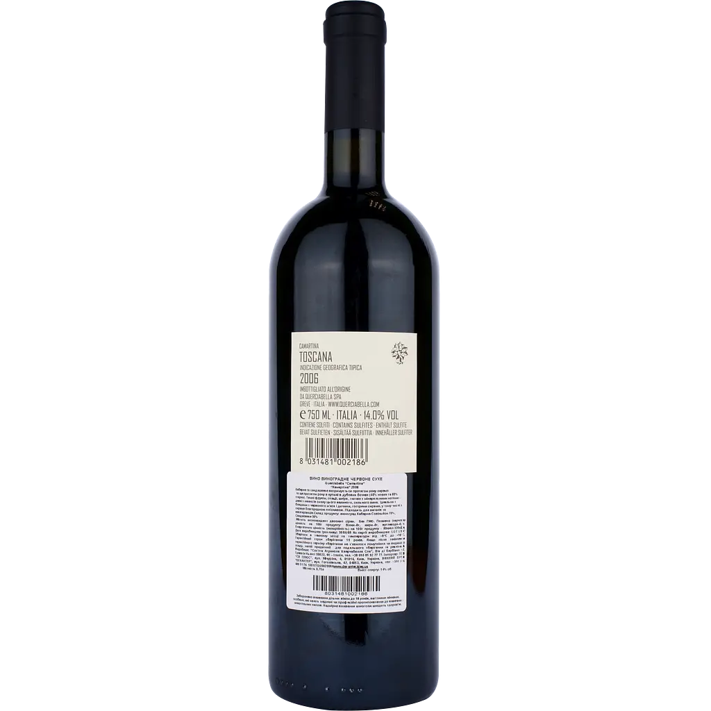 Вино Querciabella Camartina 2006 Toscana IGT, красное, сухое, 0,75 л - фото 2