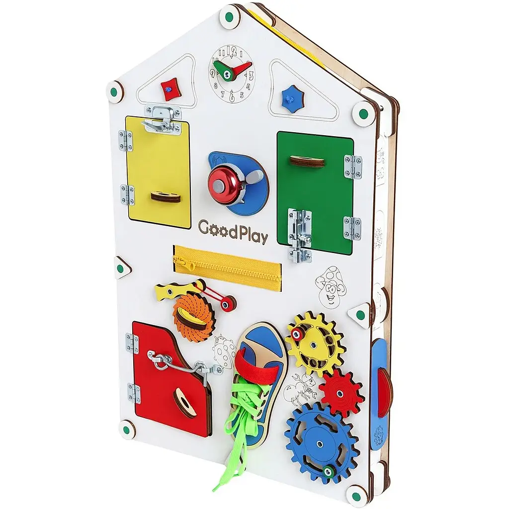 Бизиборд GoodPlay развивающий 56х38х6 см (D008) - фото 3