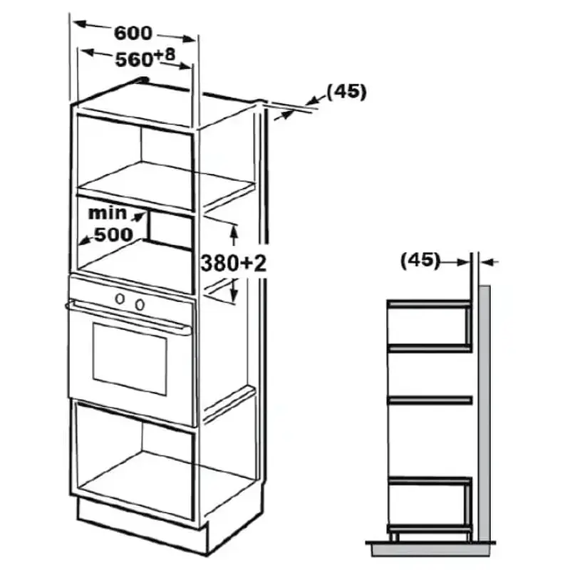 Мікрохвильова піч вбудована GORENJE BM251M2BG - фото 3