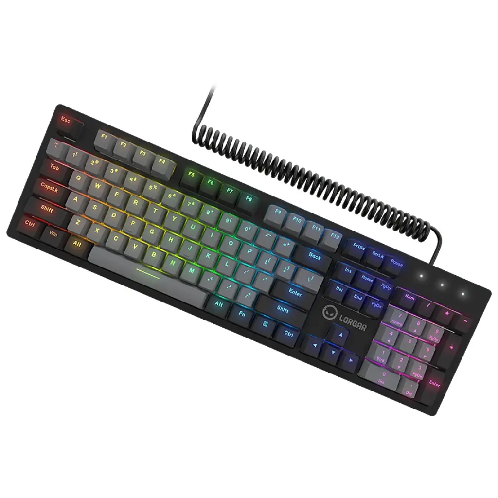 Клавиатура Lorgar Azar 514 RGB USB UA Black (LRG-GK514B-UA) - фото 3