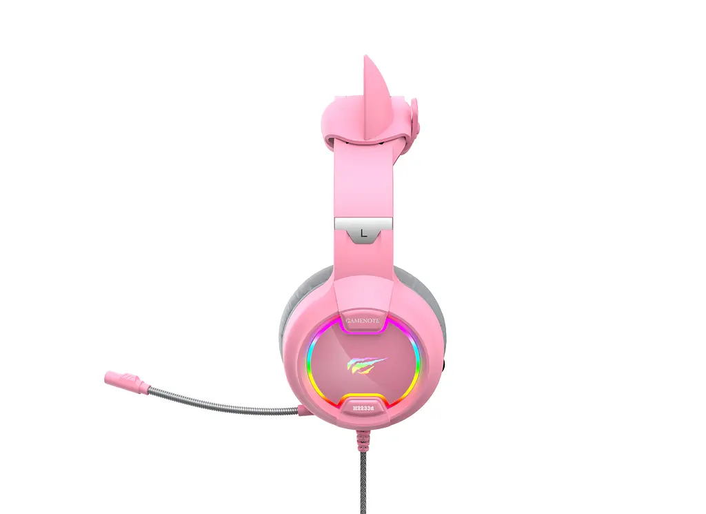 Ігрові навушники з мікрофоном HAVIT HV-H2233d Cat Pink HAVIT (27340-000) - фото 4
