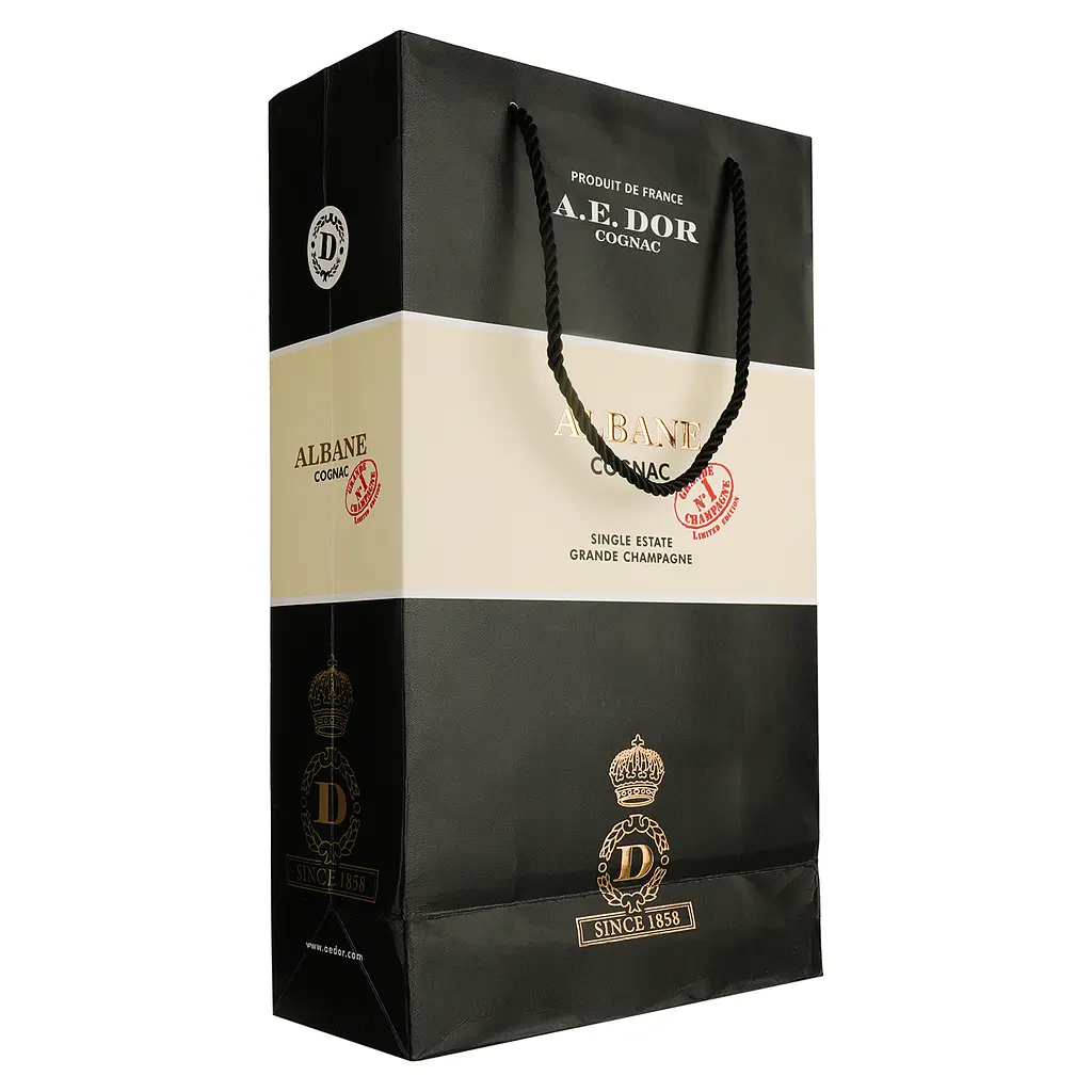 Набор подарочный: Коньяк A.E.Dor Albane 40% 0.7 л + 2 бокала - фото 3
