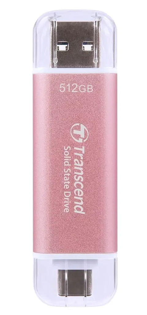 Накопичувач SSD Transcend SSD накопитель 512GB ESD310P Type-C Portable SSD (TS512GESD310P) 500 (FFMSTR02125) - фото 2