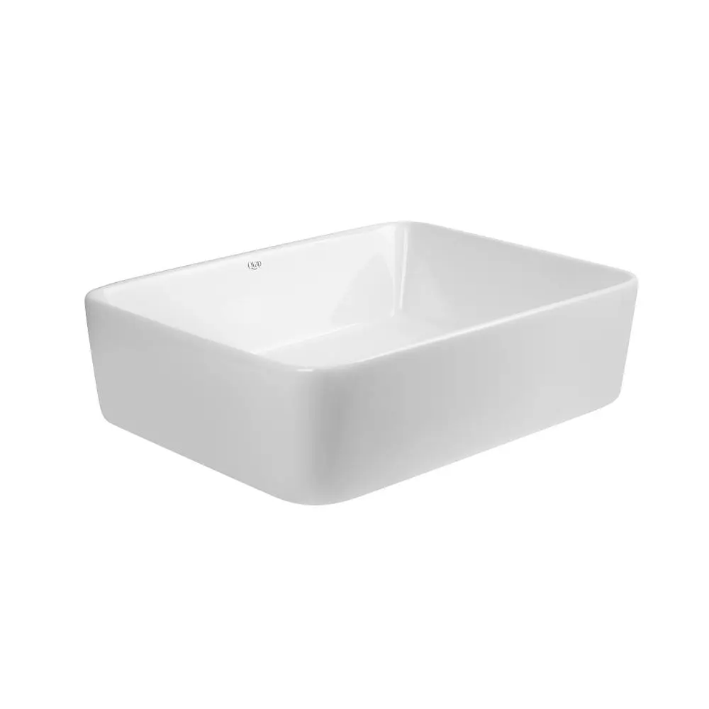 Умивальник Qtap Tern накладний прямокутний 475x370x140 мм White + донний клапан PU02, Білий - фото 4