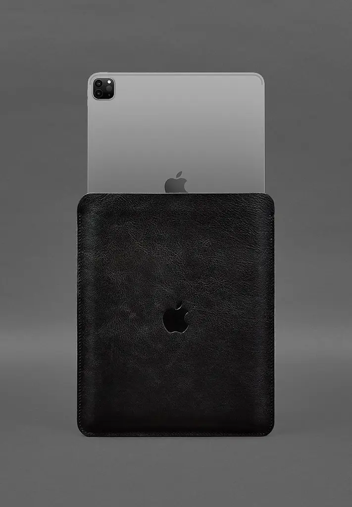 Кожаный чехол-футляр для iPad Pro 12,9 Черный - фото 3