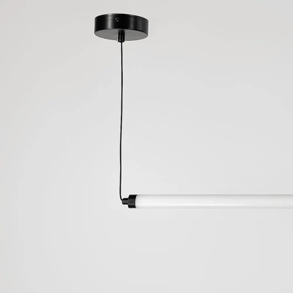 Led світильник у горизонтальній формі 90 см із чорною кулькою | Арт. YG 520A/900 HL BK | Line F - фото 6