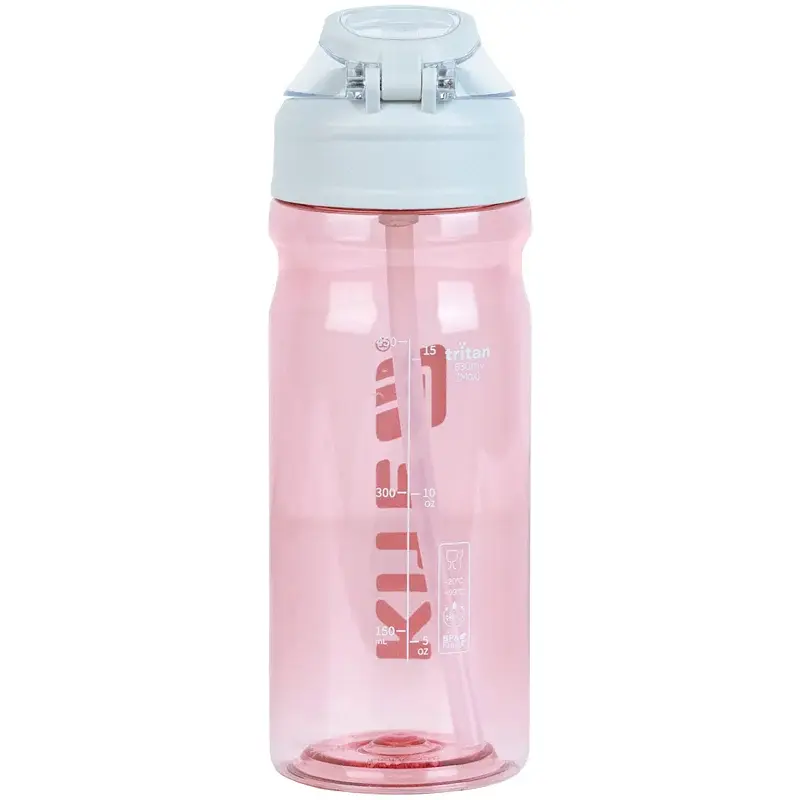 Пляшка для води Kite 630 мл рожево-сіра (K26-1315-2) - фото 2