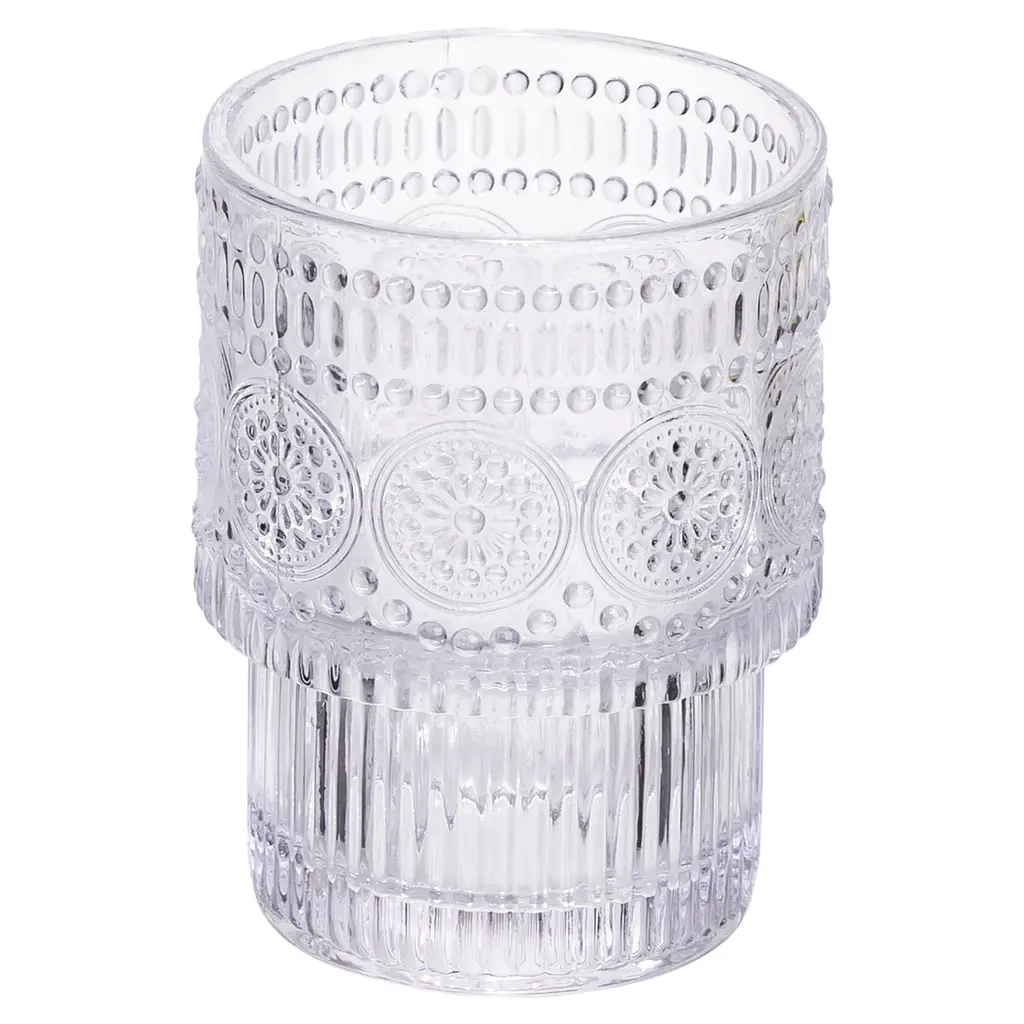 Набор стеклянных стаканов 6 штук по 200 мл для напитков из толстого стекла Прозрачный Yiwu HP-19-178-3 - фото 2