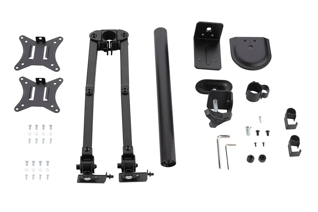 Кріплення двох моніторів настільне 17| -32|, 2×9 кг 2E Reykife Black - фото 7