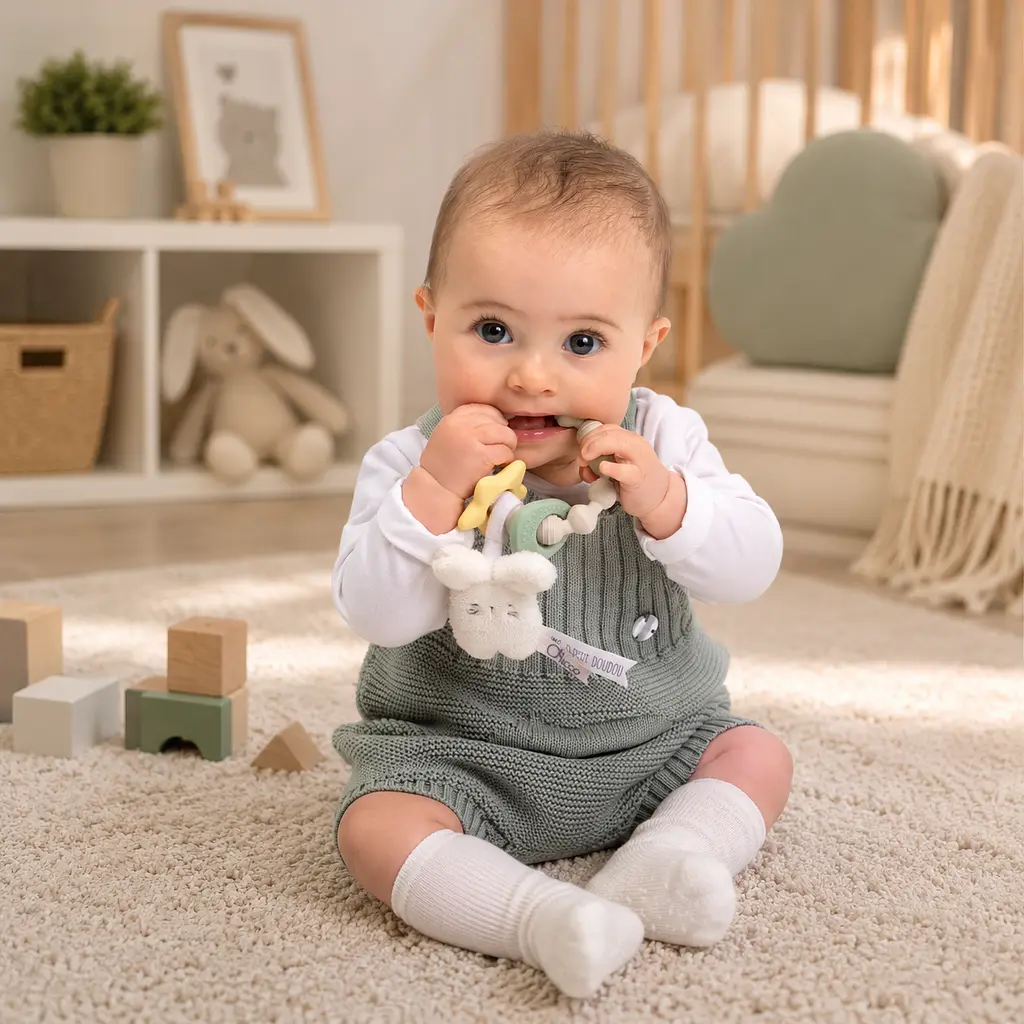 Іграшка-прорізувач для зубів Chicco DouDou Крольченя (12540.00) - фото 2