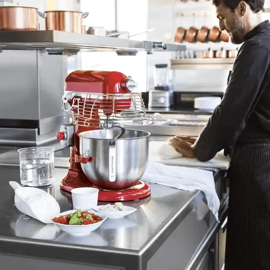Планетарный миксер KitchenAid Professional 6.9л красный (5KSM7990XEER) - фото 9