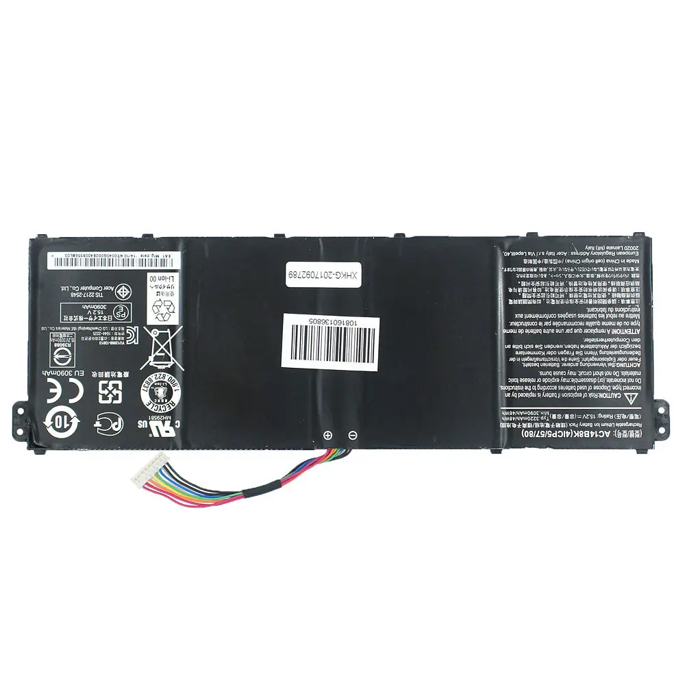 Батарея для ноутбука Acer AC14B8K (Aspire: E5-771 ES1-511 V3-371 series) 15.2V 3220mAh 48Wh Чорний - фото 2