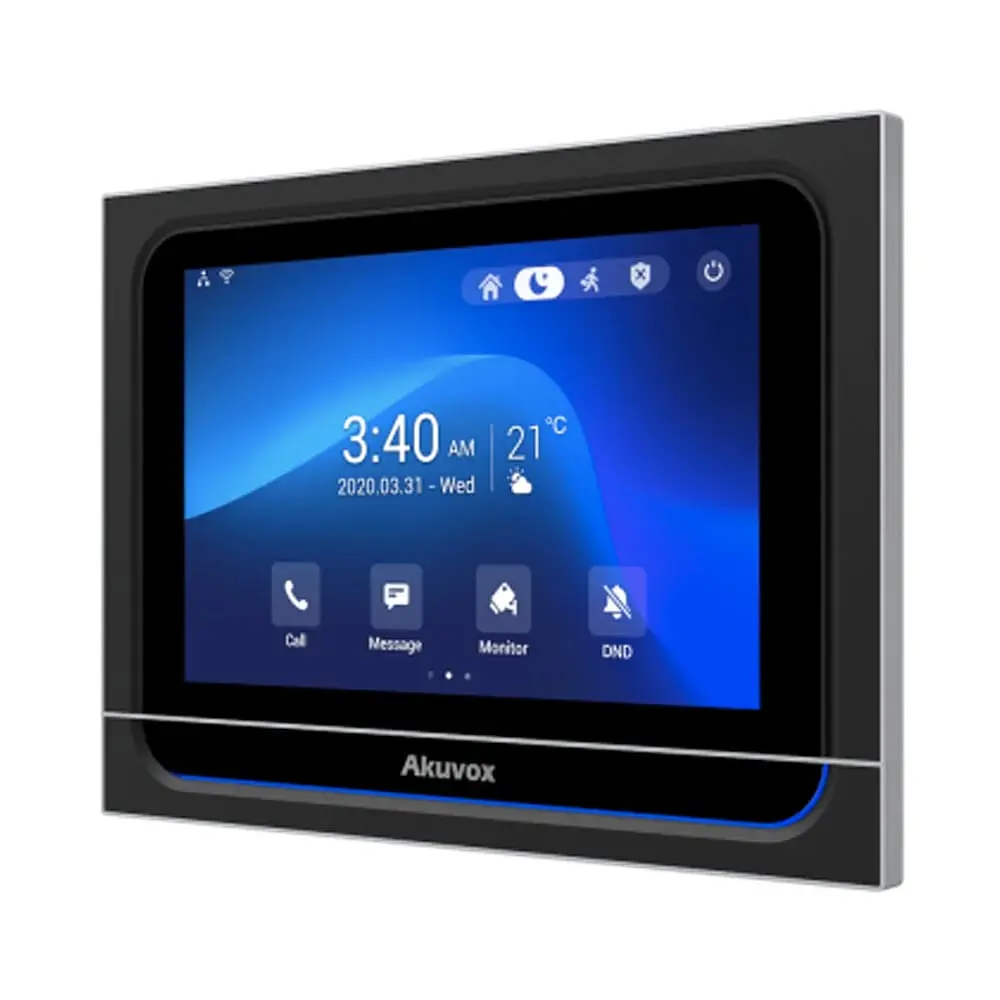 Відеодомофон 7” WiFi Akuvox X933W SIP Black Android з Bluetooth (87-00022) - фото 2