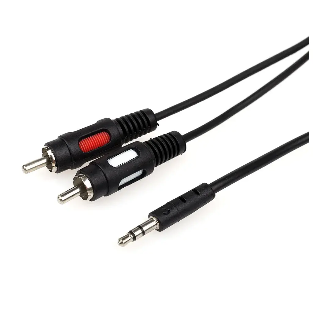 Кабель мультимедійний 3.5mm M to 2xRCA M 1.8m Atcom (10707)