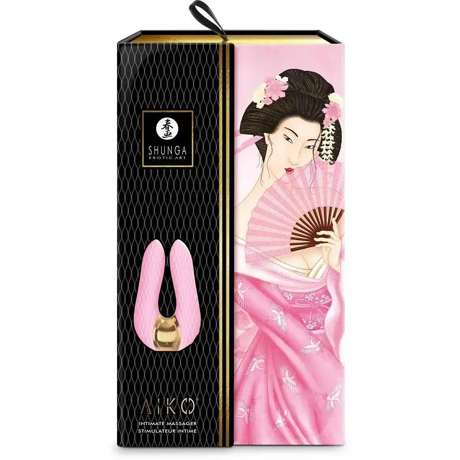 Вібратор для клітора Shunga Aiko Light Pink гнучкі кінчики - фото 6