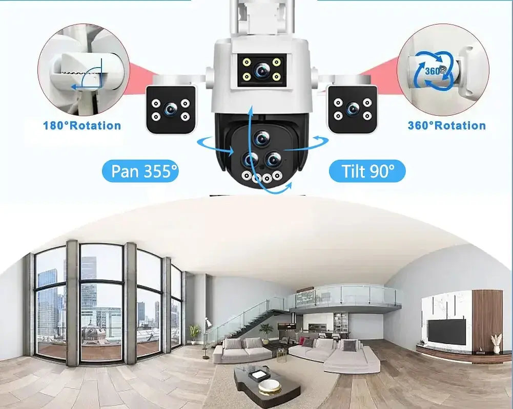 Зовнішня 20MP IP WiFi камера QEARIM PC-288-10K-5 Лінз 20X Zoom IPC 360 - фото 10