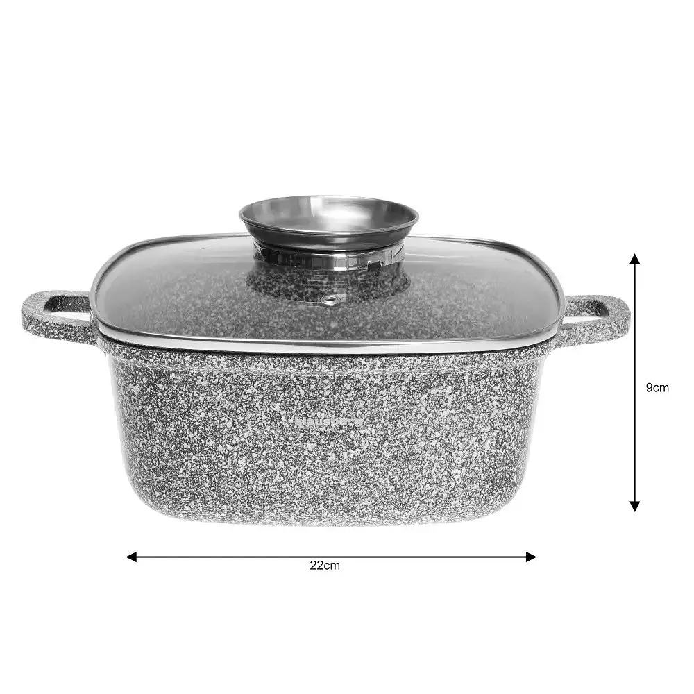Каструля з мармуровим покриттям Klausberg KB-7529 22 см 3.7л - фото 2