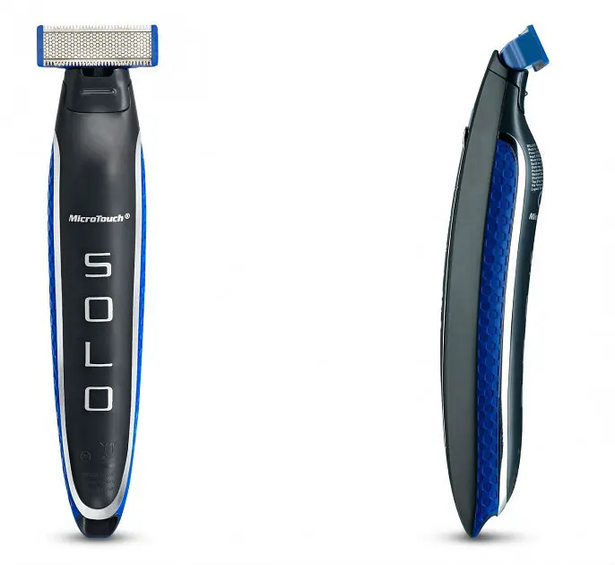 Чоловіча електробритва з тримером MicroTouch Solo Black-Blue (3sm_912884390) - фото 4