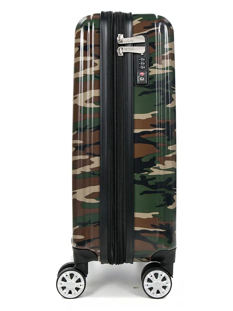 Валіза Малий (S) Полікарбонат під Ручну поклажу Airtex 960 Camo 35 л 54x35x20 см Мілітарі хакі - фото 5