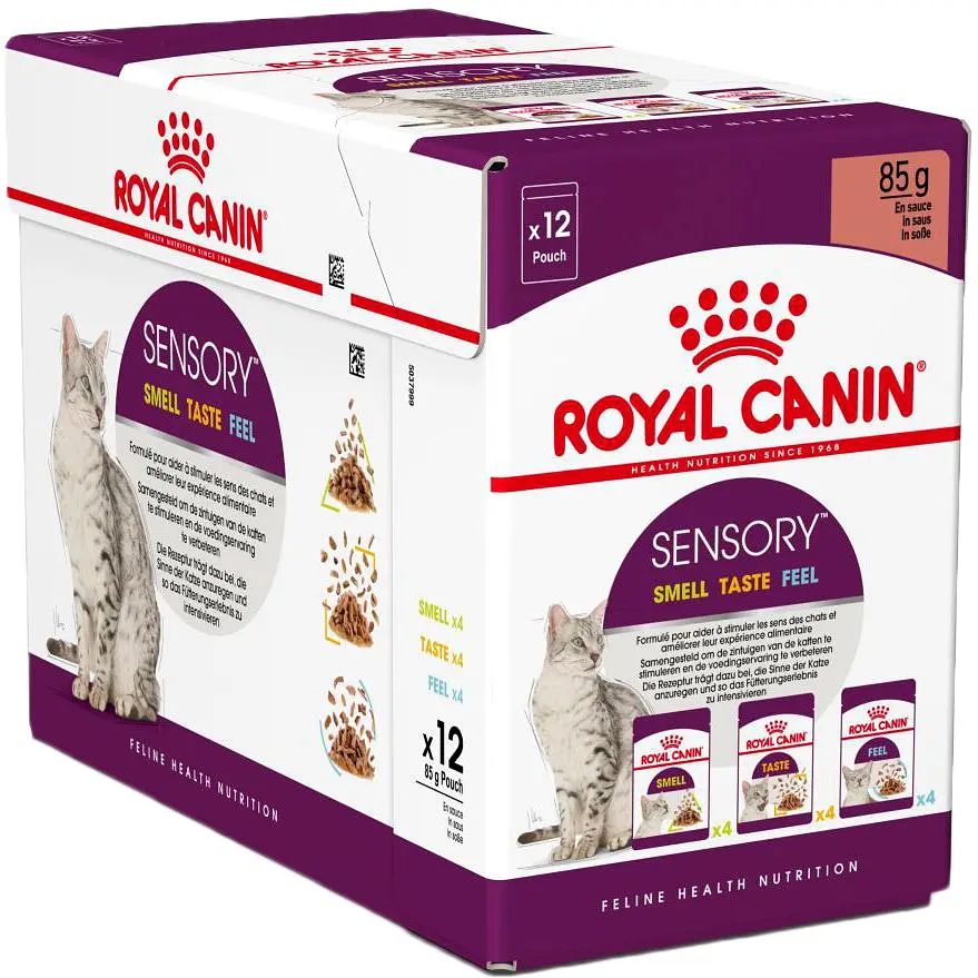 Набір вологий корм для дорослих кішок Royal Canin Sensory Multipack 12 шт x 85 г - фото 2