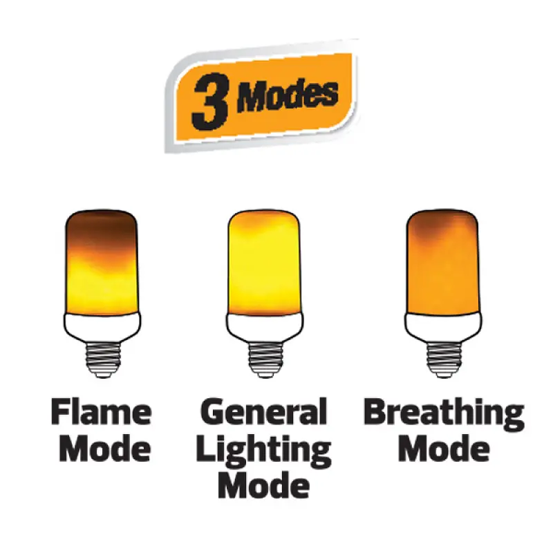 Cвітлодіодна лампа Horoz Electric з ефектом полум’я FIREFLUX 5W E27 - фото 4