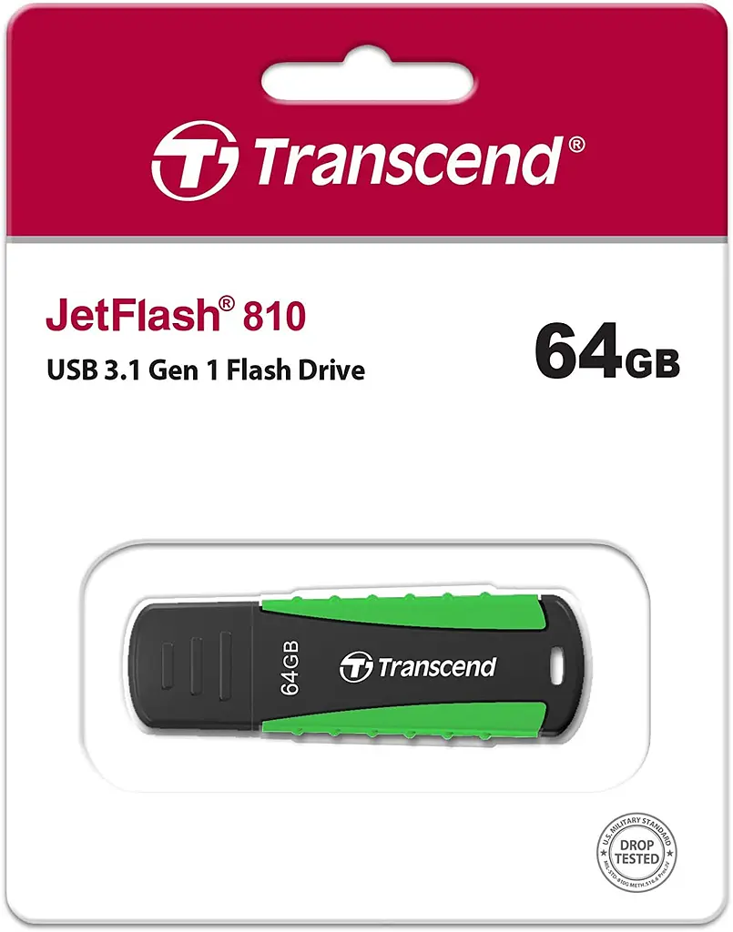 Флеш-накопитель Transcend USB3.0 64GB JetFlash 810 Green (TS64GJF810) - фото 4