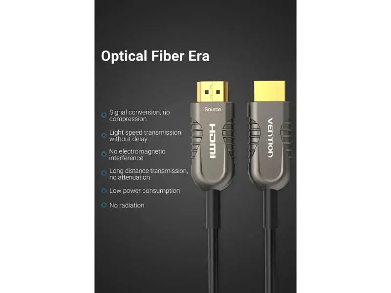 Кабель Vention HDMI to HDMI V2.1 60m Black (ALBBAE) - фото 2